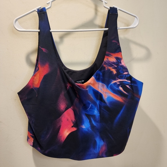 Old  Navy Light Support Vibrant Abstract Sport Bra  Crop Top XXL - Picture 4 of 11